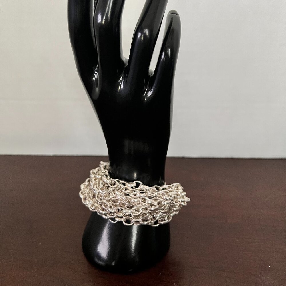 Chunky Silver Multi-Chain‎ Bracelet BEAUTIFUL!